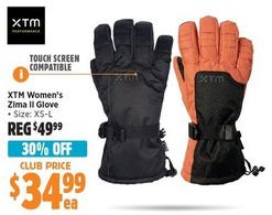 Xtm - Women’s Zima II Glove offers at $34.99 in Anaconda