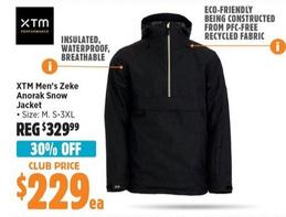 Xtm - Men’s Zeke Anorak Snow Jacket offers at $229 in Anaconda