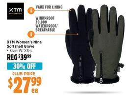 Xtm - Women’s Nina Softshell Glove offers at $24.99 in Anaconda