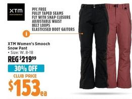 Xtm - Women’s Smooch Snow Pant offers at $153 in Anaconda