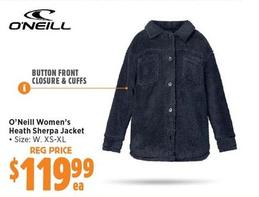 O’Neill - Women’s Heath Sherpa Jacket offers at $119.99 in Anaconda