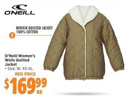 O’Neill - Women’s Wells Quilted Jacket offers at $169.99 in Anaconda