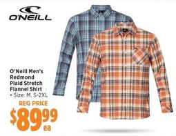O’Neill - Men’s Redmond Plaid Stretch Flannel Shirt offers at $89.99 in Anaconda