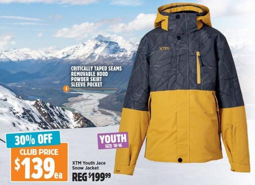 Xtm - Youth Jace Snow Jacket offers at $139 in Anaconda