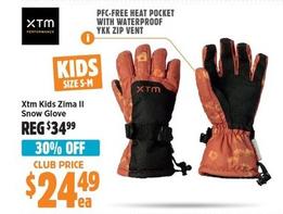 Xtm - Kids Zima II Snow Glove offers at $24.49 in Anaconda