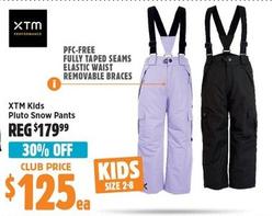 Xtm -  Kids Pluto Snow Pants offers at $125 in Anaconda
