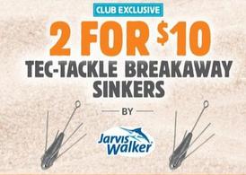 Tec-Tackle Breakaway Sinkers by Jarvis Walker offers at $10 in Anaconda