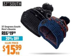 37 Degrees South - Men’s Beanie offers at $15.99 in Anaconda