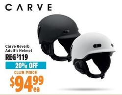 Carve - Reverb Adult’s Helmet offers at $94.99 in Anaconda