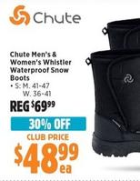 Chute - Men’s Whistler Waterproof Snow Boots offers at $48.99 in Anaconda