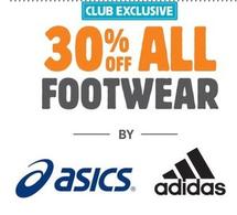 Asics & Adidas - 30% off All Footwear offers in Anaconda