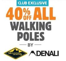 40% off All Walking Poles by Mountain Designs & Denali offers in Anaconda