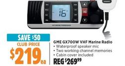 GME - GX700W VHF Marine Radio offers at $219 in Anaconda