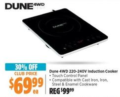 Dune 4WD - 220-240V Induction Cooker offers at $69.99 in Anaconda