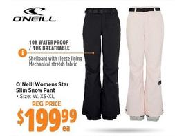  O’Neill - Womens Star Slim Snow Pant offers at $199.99 in Anaconda