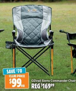 OZtrail - Sierra Commander Chair offers at $99 in Anaconda