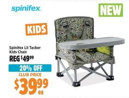 Spinifex - Lil Tacker Kids Chair offers at $39.99 in Anaconda