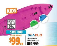 Seaflo Kids Skipper Kayak offers at $99 in Anaconda