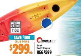 Seak - Swift Kayak offers at $299 in Anaconda