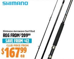 Shimano - Aerowave Surf Rod offers at $167.99 in Anaconda