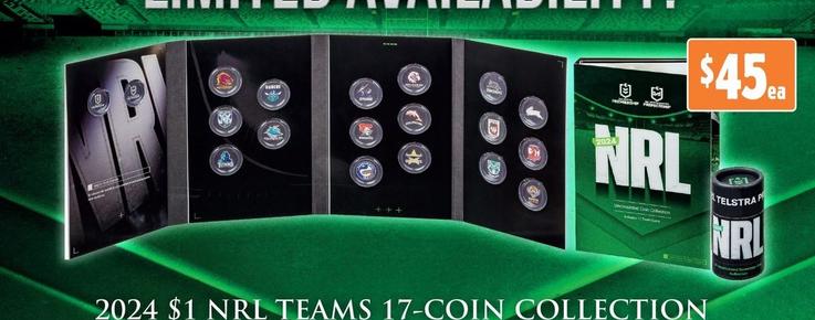 NRL - 2024 $1 Teams 17-Coin Collection offers at $45 in Anaconda