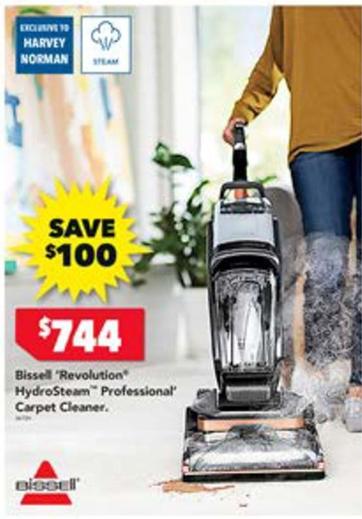 Bissell - Revolution Hydrosteam Professional Carpet Cleaner offers at $744 in Harvey Norman