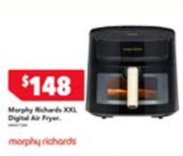 Morphy Richards - Xxl Digital Air Fryer offers at $148 in Harvey Norman