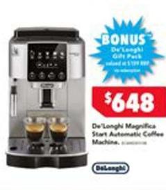 De Longhi - Magnifica Start Automatic Coffee Machina offers at $648 in Harvey Norman