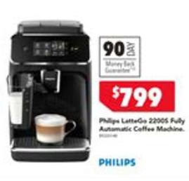 Philips - Lattego 22005 Fully Automatic Coffee Machine offers at $799 in Harvey Norman
