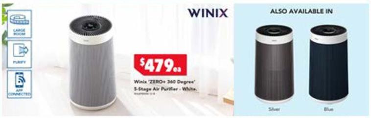 Winix - Zero+ 360 Degree 5-stage Air Purifier White offers at $479 in Harvey Norman