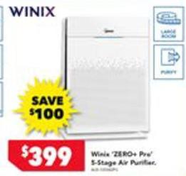 Winix - Zero+ Pro 5 Stage Air Purifier offers at $399 in Harvey Norman