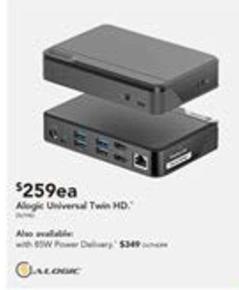 Alogic - Universal Twin Hd offers at $259 in Harvey Norman