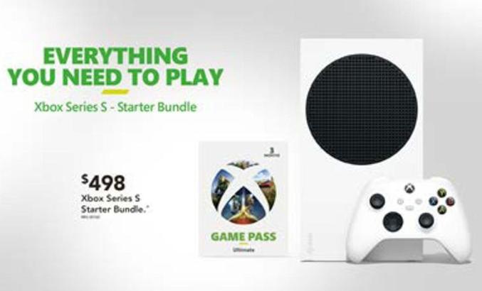 Xbox - Series S Starter Bundle offers at $498 in Harvey Norman