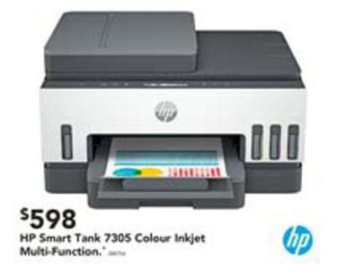 Hp - Smart Tank 7305 Colour Inkjet Multi-function offers at $598 in Harvey Norman