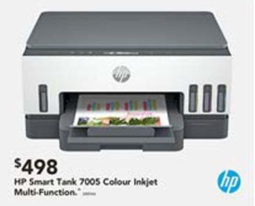 Hp - Smart Tank 7005 Colour Inkjet Multi-function offers at $498 in Harvey Norman
