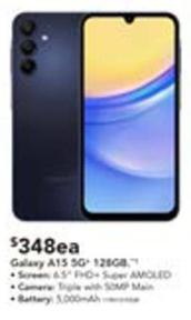 Samsung - Galaxy A15 5g 128gb - Blue Black offers at $348 in Harvey Norman