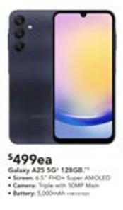 Samsung - Galaxy A25 5g 128gb - Black offers at $499 in Harvey Norman