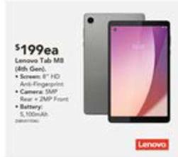 Lenovo - Tab Ms (4th Gen) offers at $199 in Harvey Norman