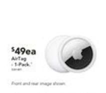 Apple - Airtag 1-pack offers at $49 in Harvey Norman