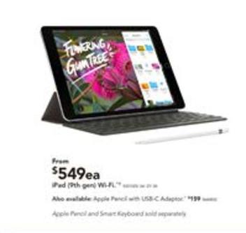 Apple - Ipad 10.2-inch Wi-fi 64gb (9th Generation) - Silver offers at $549 in Harvey Norman