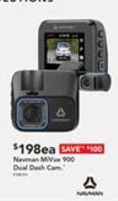 Navman - Mivue 900 Dual Dash Cam offers at $198 in Harvey Norman