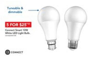 Connect - Smart 10w White Led Light Bub offers at $25.99 in Harvey Norman