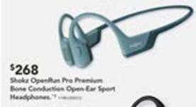 Shokz - Openun Pro Premium Bone Conduction Open-ear Sport Headphones offers at $268 in Harvey Norman