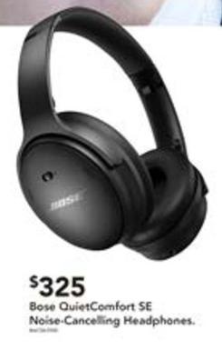 Bose - Quietcomfort Se Headphones offers at $325 in Harvey Norman