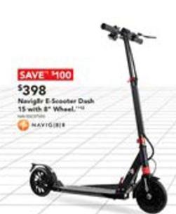 Navig8r - E-scooter Dash 15 With 8" Wheel offers at $398 in Harvey Norman