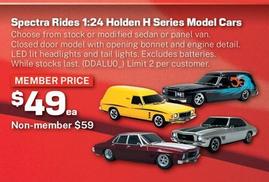 Spectra Rides - 1:24 Holden H Series Model Cars offers at $59 in Repco