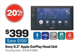 Sony - 6.2" Apple Carplay Head Unit offers at $399 in Repco
