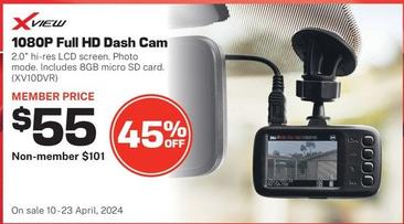 Xview - 1080p Full Hd Dash Cam offers at $101 in Repco