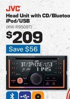 Jvc - Head Unit With Cd/bluetooth/ipod/usb offers at $209 in Repco