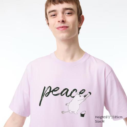 PEACE FOR ALL Moomin (Short Sleeve Graphic T-Shirt) offers at $24.9 in Uniqlo